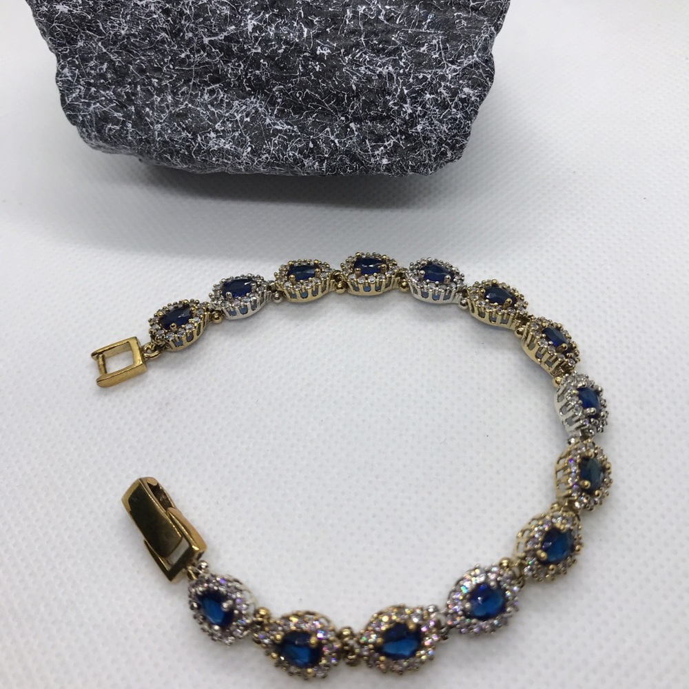 Turkish 925 Sterling Silverand bronze, topaz a